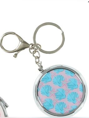 NEW Compact Keychain/Bag Charm Pill Case with Mirror